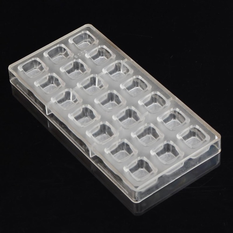 square chocolate mold polycarbonate chocolate bar mould candy pastry tools cl... gallery