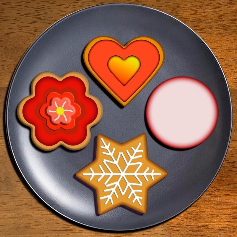 Metal Cookie Cutters Set - Star Cookie Cutter Stainless Steel Round Biscuit C... gallery