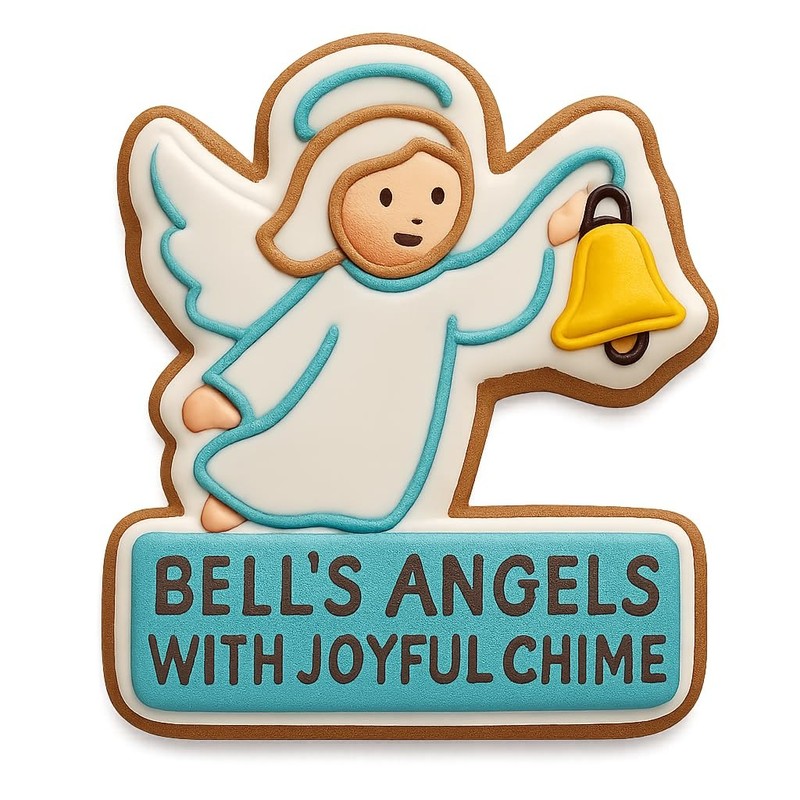 Bell's Angels with Joyful Chime Cookie Cutter & Stamp, Fondant & Clay - 4x3.2 gallery