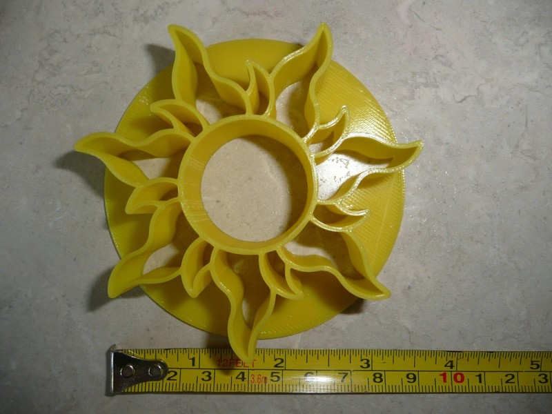 SUN DESIGN CONCHA CUTTER MEXICAN SWEET BREAD STAMP MADE IN USA PR4829 gallery
