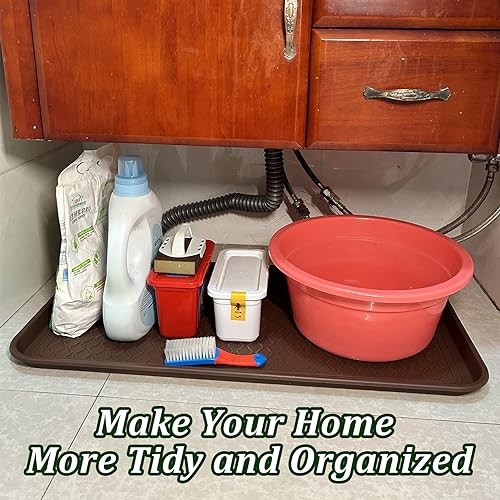 Large Multifunctional Boot Tray 2 Pack Boot Mat Washable Indoor or Brown gallery