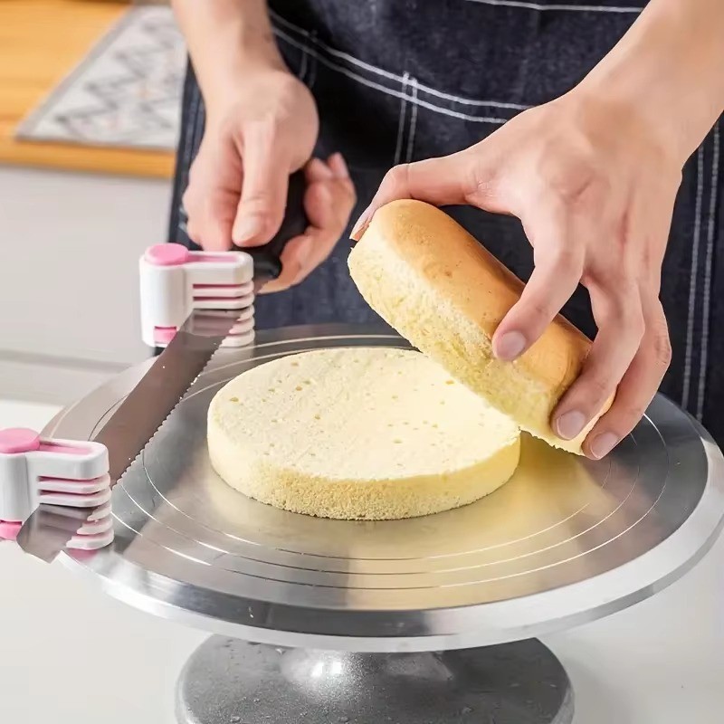Adjustable Rotor Cutter Cake Leveler Cutter 5 Layers Baking Tool gallery