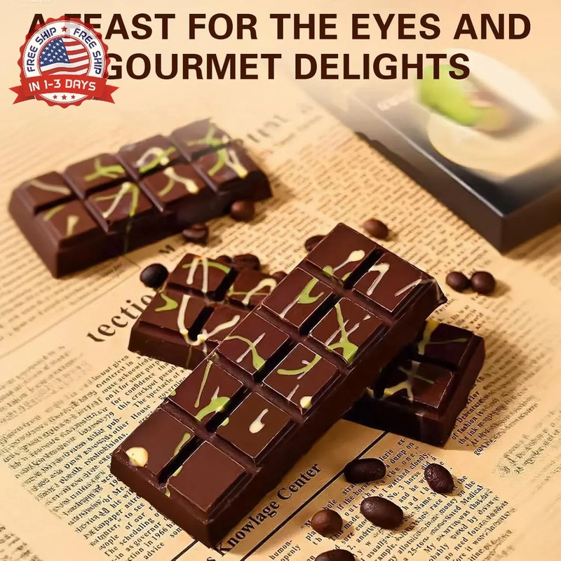 Silicone Chocolate Bar Mold - 6 Large Cavities, Food-Grade, Non-Toxic & Odorless gallery