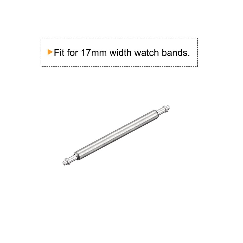 17mm Watch Strap Pin 1.5mm Dia Stainless Steel Single Flanged 200pcs gallery