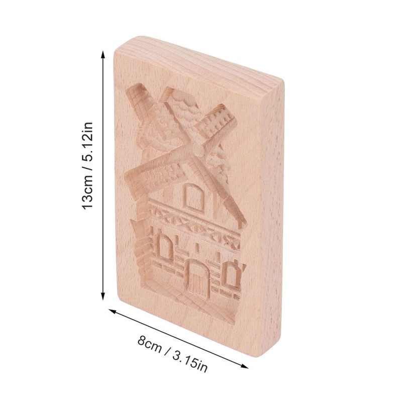 Wooden Cookie Mould 3D carved Beechwood Reusable DIY Press Stamp Biscuit Mold... gallery