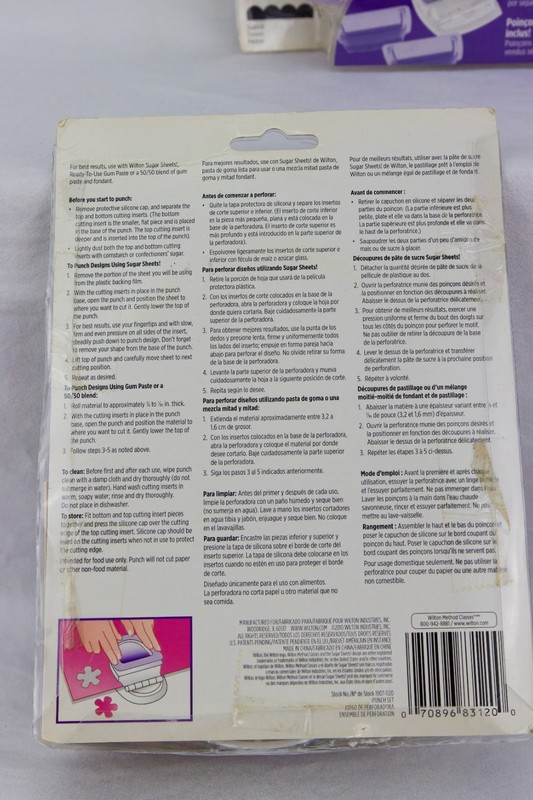 Wilton Sugar Sheets Punch Sets, Oval and Scallop Border, LOT OF 2 gallery
