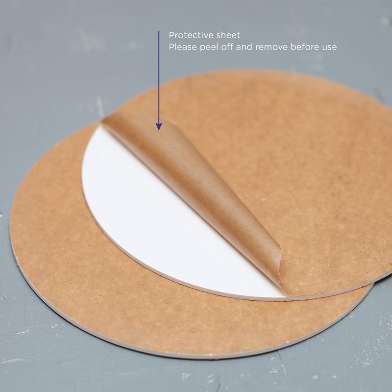 8 Inch Reusable Cake Board Base White Glossy Acrylic Round Disk Set of 2-1/8 ... gallery