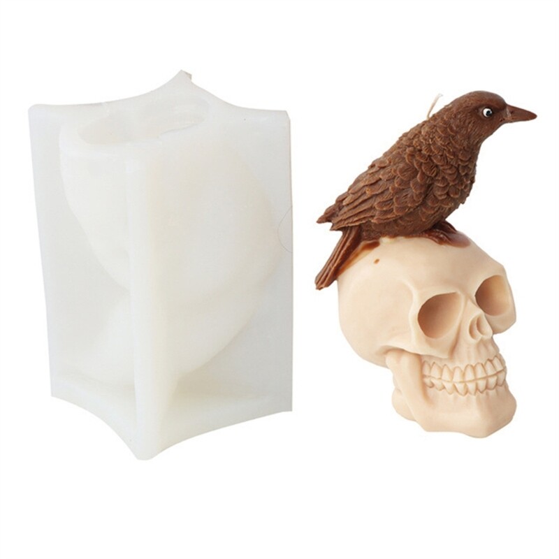 Skull Head Shape Silicone Craft Mold Silicone Material for DIY Hand-Making Lover