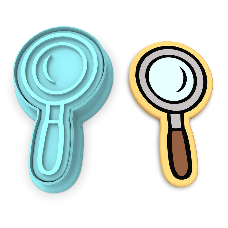 Magnifying Glass Cutter & Stamp | Back to School Search Hunt Treasure Magnify