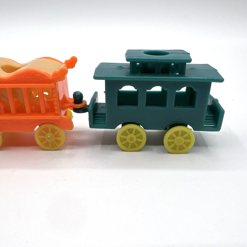 Vintage Birthday Train Circus Animal Candle Holder Cake Topper Hong Kong 5 Cars gallery