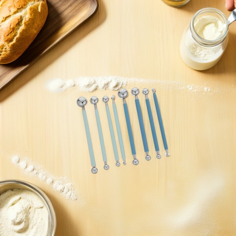 8 Pcs Sugar Craft Tools Modeling for Fondant Shaper Stylus Double-end gallery