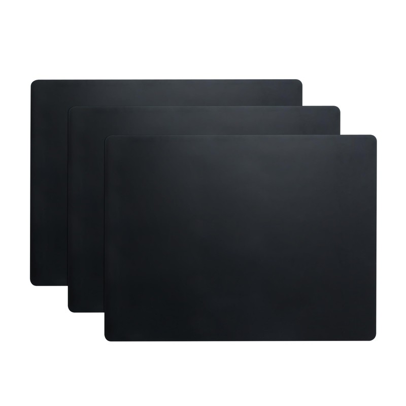 3Pcs Black Silicone Mats, 15.7″x 11.8″ – Kitchen Counter, Baking, Jewelry, Pa…