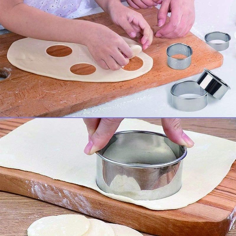 12-Piece Graduated Stainless Steel Cookie Cutter Set - Versatile Baking Tools gallery