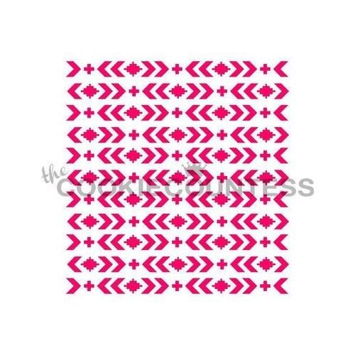 Mini Aztec Decorating Stencil by Cookie Countess