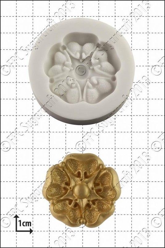 Silicone mould Tudor Rose Food Use FPC Sugarcraft