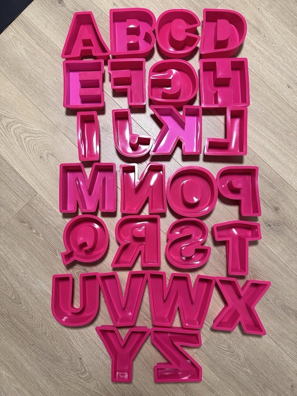 6” Silicone Alphabet Molds A-Z MoldyFun