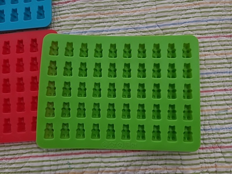 3PACK Gummy Bear Chocolate Molds Candy Silicone Molds Supplies Ice Tray gallery