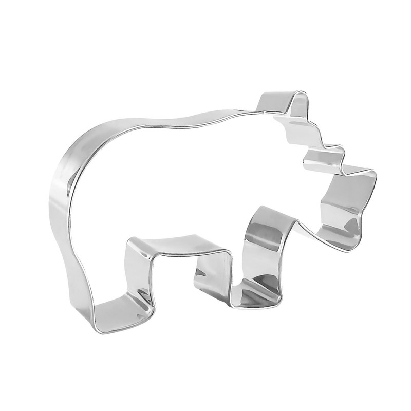 Rhino Rhinoceros 4.75'' Cookie Cutter Metal Safari Zoo Animal gallery