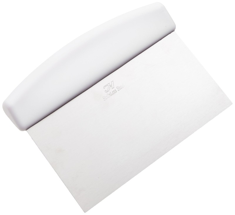 SLDS060P Dough Scraper, 6″ x 4″, Plastic Handle, Stainless Steel, Satin Finis…