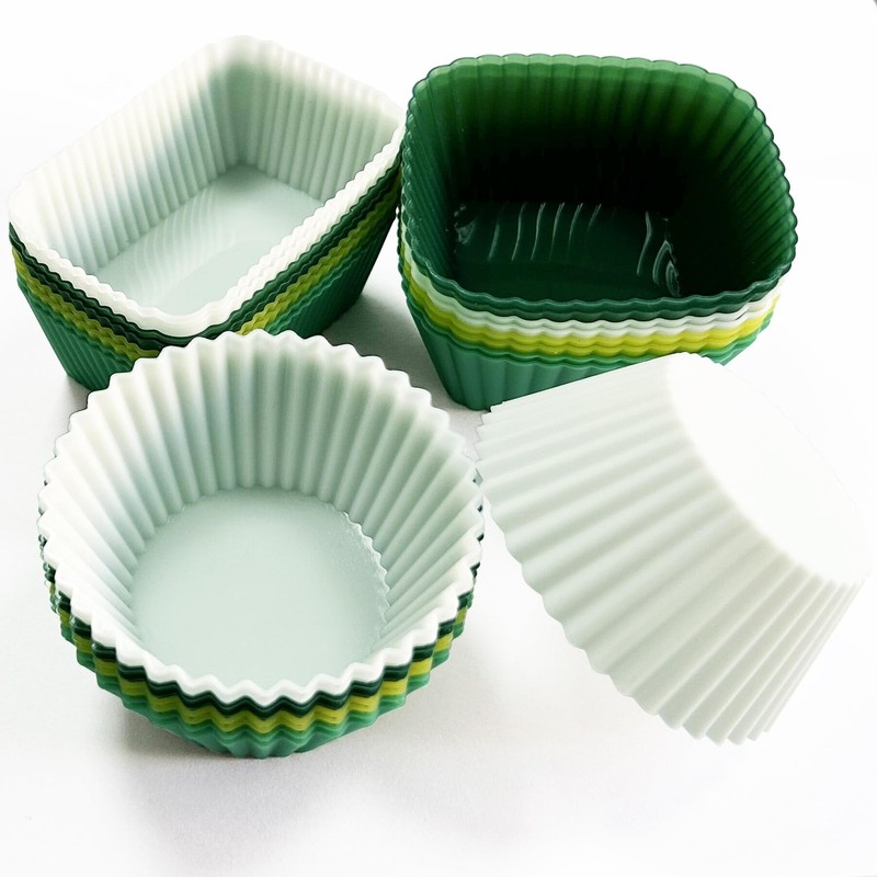 Silicone Baking Cupcake Cups Muffin Liners Nostick Cake Molds Bento Lunch Box…