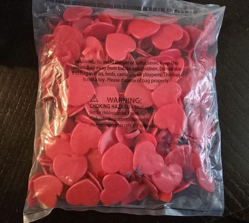 120 Pcs Valentine Red Heart Rings Cupcakes Pick by DecoPac gallery