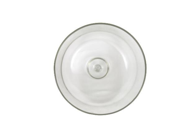 Heavy Domed Clear Glass Cake Plate or Pastry Stand Cloche Cover 10.25 Inch gallery