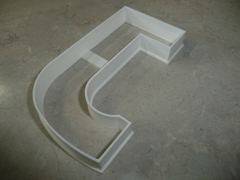LETTER J 4 INCH UPPERCASE CAPITAL BLOCK FONT COOKIE CUTTER USA PR4223 gallery