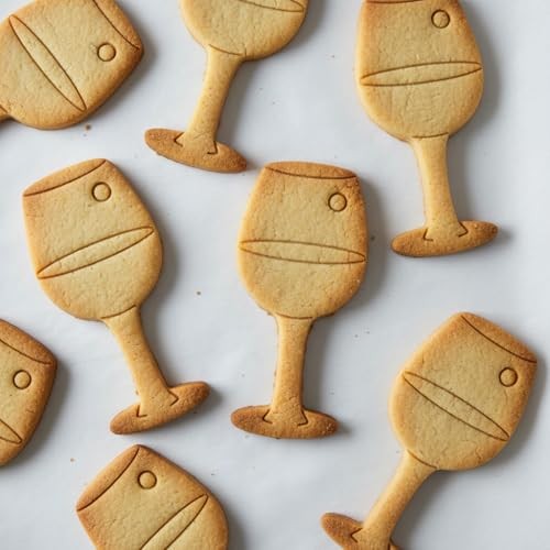 Set of 2 Wine Glass and Bottle Cookie Cutters – Wine Lover Fondant Cutters gallery