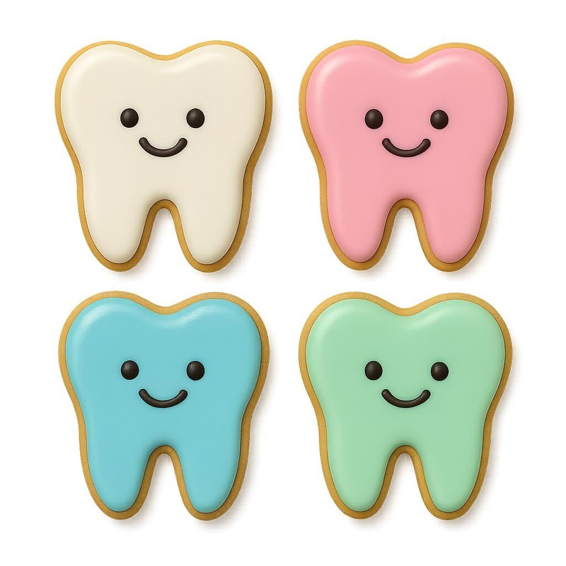 Tooth Cookie Cutter Set (4", 3", 2") - (Random Color) gallery