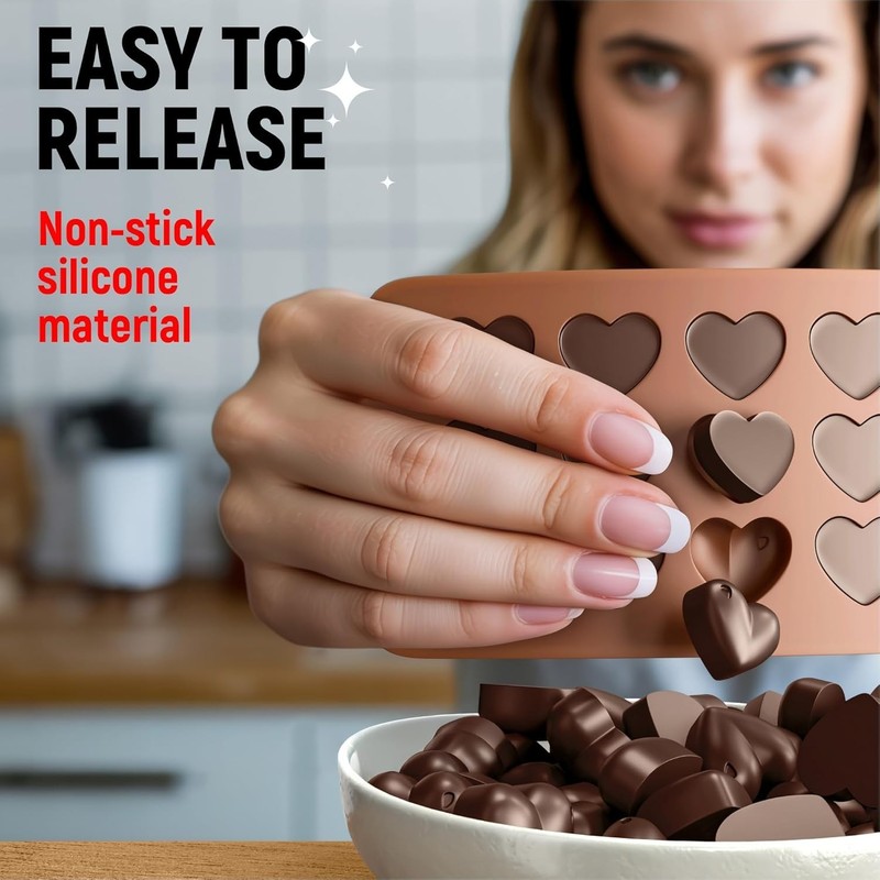 Chocolate Molds Silicone - Set of 6 - Non-Stick & Food Grade Silicone Chocola... gallery