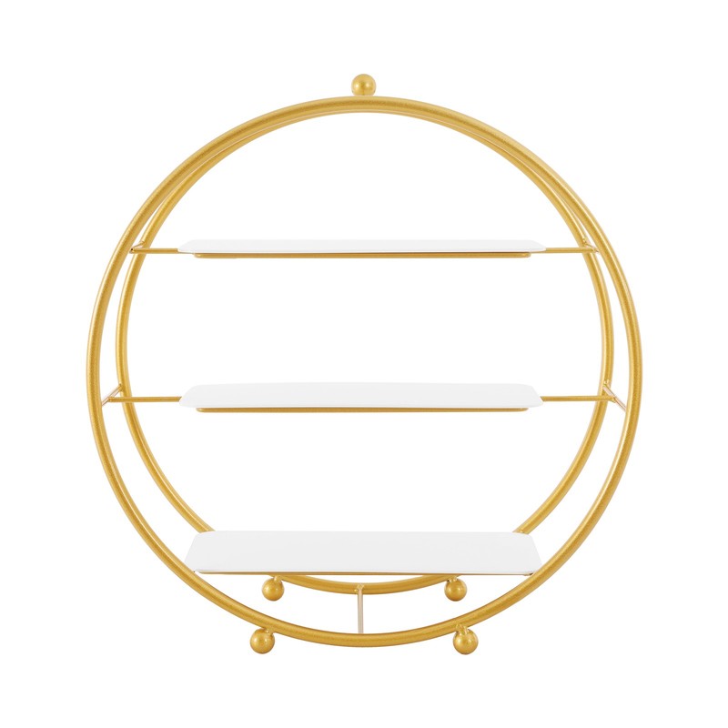 2 Pcs Gold Tiered Cupcake Stand 3 Tier Dessert Stand Circle Cupcake Holder Stand gallery