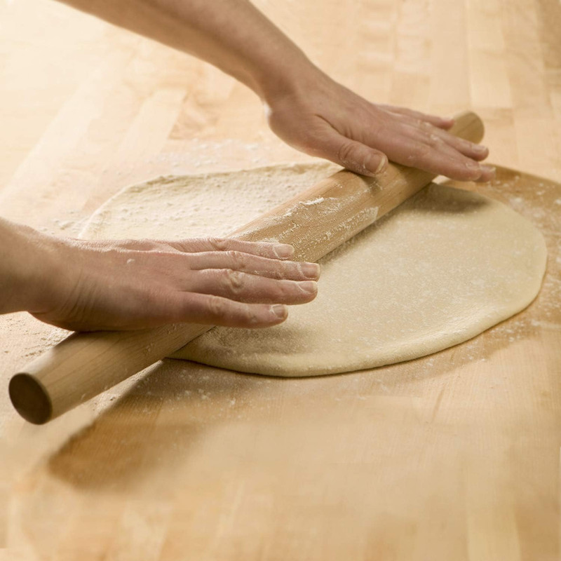 French Rolling Pin18 Inches Woodenroll Pin Tapered Design & Smooth Construction gallery