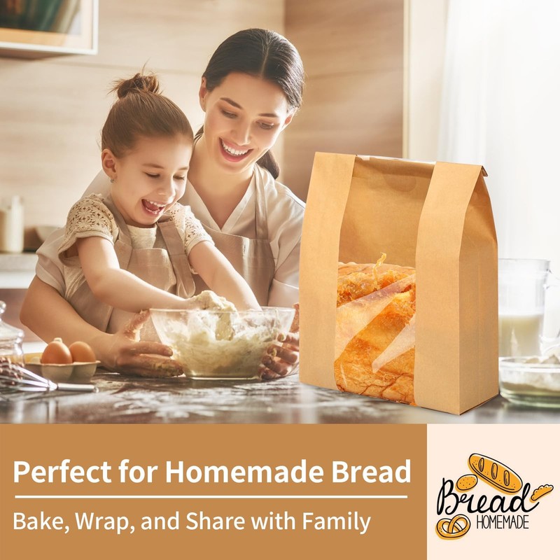30 Pcs Bread Bags for Homemade Bread, 13.7 x 8.3 x 3.5 Inch Large Sourdough K... gallery