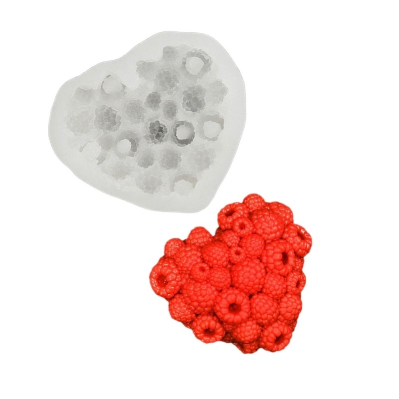 Silicone Heart Raspberry Chocolate Mould Mousse Cake Molds for Baking