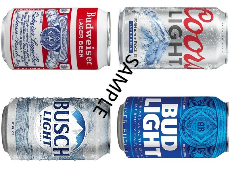 EDIBLE CAKE PHOTO TOPPER BUD BUSH COORS LIGHT BEER ICING SUGAR FROSTING SHEET