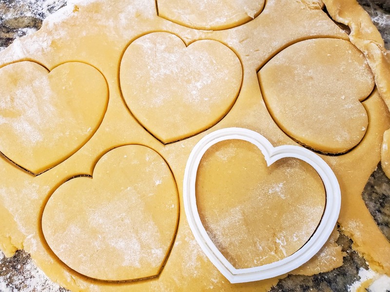 2 Cookie Cutter Hearts | Set of Two Different Sizes (4" and 3") | Valentines Day gallery