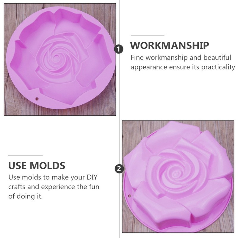 Rose Shape Cake Mold Creative Silicone Mould Practical Baking Mold Mold gallery