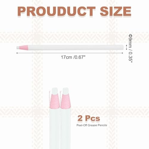 2PCS Peel-Off Grease Pencils, Color China Markers for Glass Metal White gallery