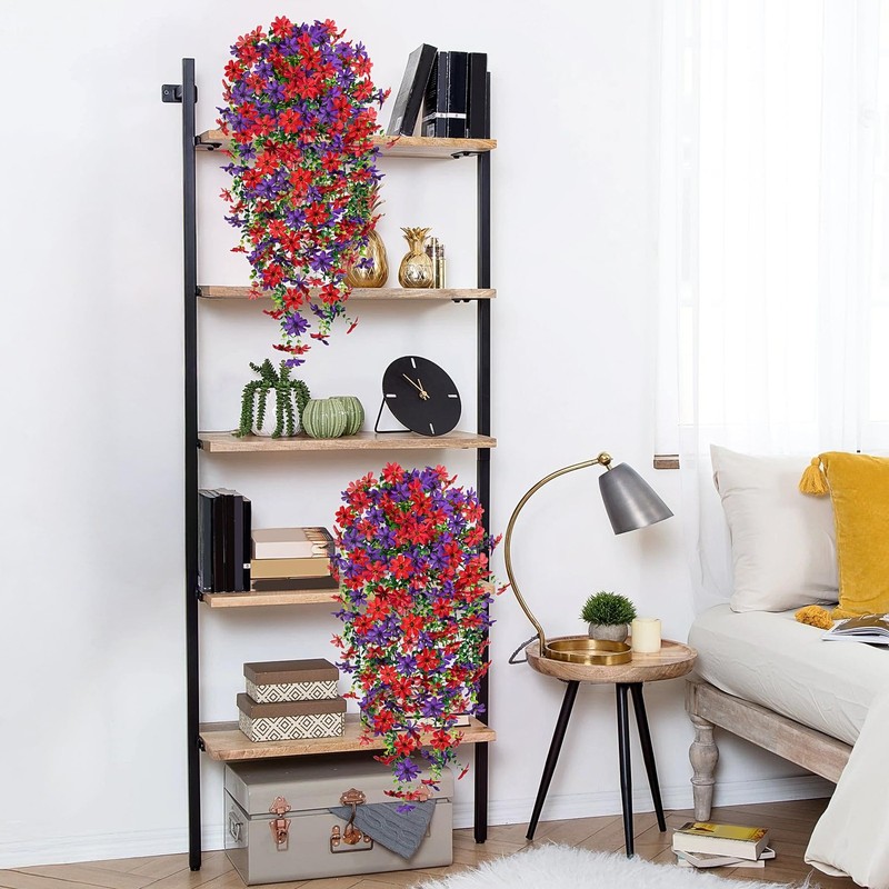 Hrobek 2 Pcs Artificial Hanging Flowers Outdoor Spring Summer Decoration Fake gallery
