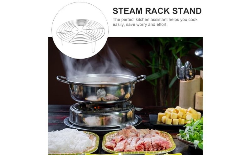 Wire Racks Stainless Steel Trivet Rack Stand Cooking Steamer Rack Heavy Duty gallery