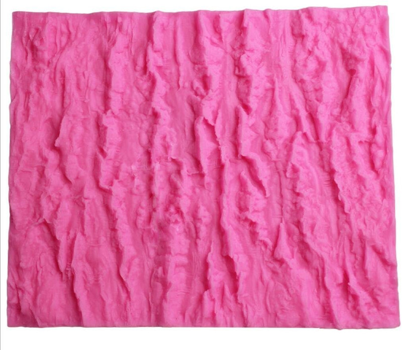 Tree Bark Texture Fondant Impression Lace Mold Silicone Mat gallery