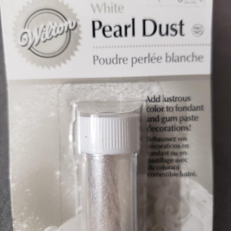 Set of 2 Wilton White Pearl Dust Lustrous Highlights Cake Decoration gallery