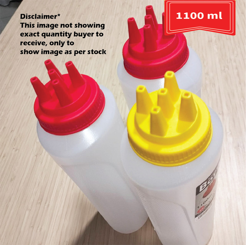 Roti Jala Squeeze Bottle Tube Kuih Mould 1100ml 5 Hole Nozzle gallery