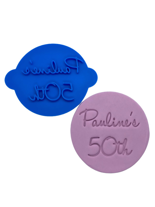 Custom birthday Stamp 18th, 21st, 30th, 40th, 50th,Birthday personalised Cookie