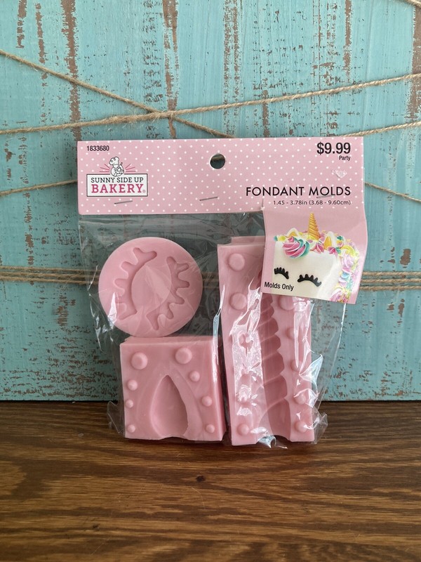 Unicorn Silicone Mold Horn Ears & Eyelash Cake Topper Molds 3D Set Fondant gallery