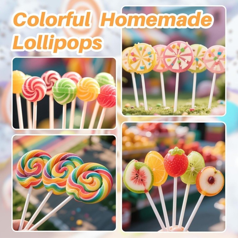 600 Pieces Cake Sticks and Wrappers Kit with Treat Bags and Twist Ties for gallery
