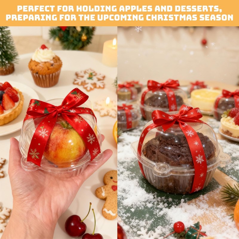 200 Pack Jumbo Muffin Containers, Individual Cupcake Holder with Lids, Thick ... gallery