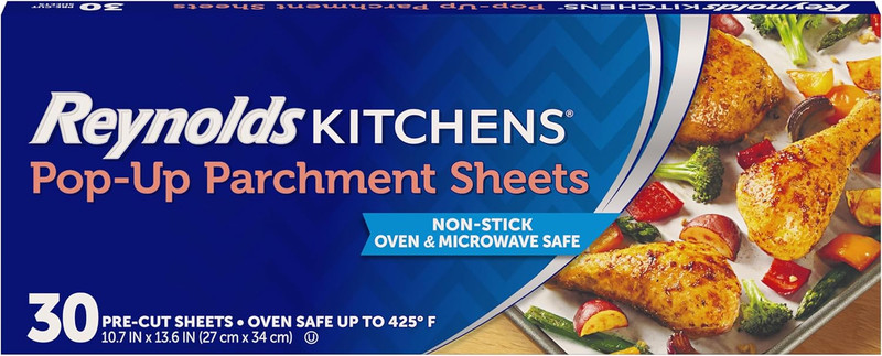 Pop-Up Parchment Paper Sheets, 10 X 13 Inches, 30 Count