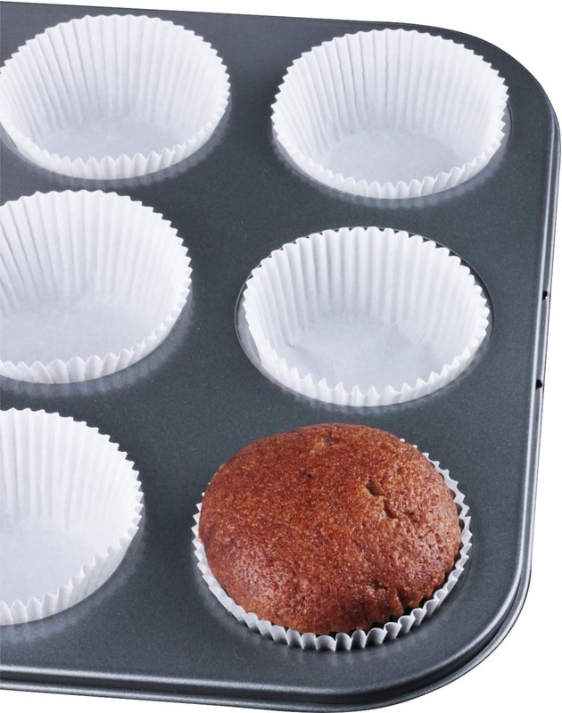 High-Quality White Cupcake Liners 500 Count - Grease-Proof & Easy to Store gallery