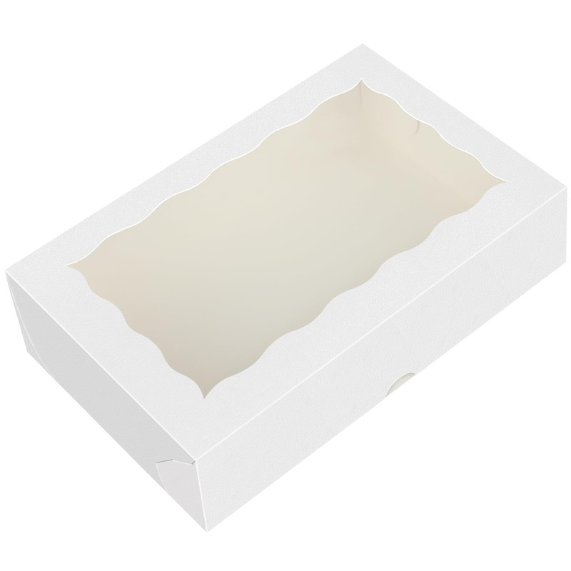 50Pcs 7" x 4 3/8" x 1 1/2" inches,Bakery Boxes with Window, Cookie Boxes, Cho... gallery